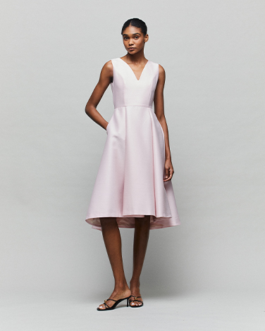 TULIP Sakura Pink Silk-Wool Gown