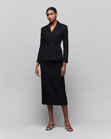 LIONESS Set - Black Tweed Skirt